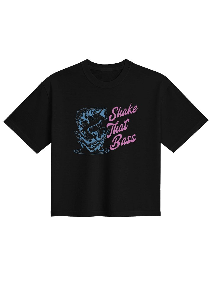 Shake That Bass — Blue Fish Graphic Women's Boxy Tee product image (2)