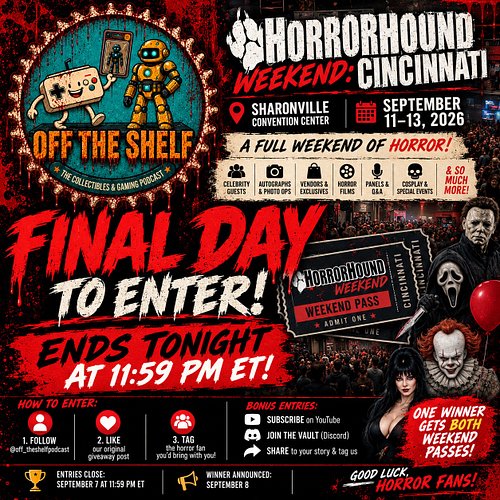 🚨 FINAL DAY TO ENTER! 🚨

Want to go to HorrorHound Weekend: Cincinnati?! 🔪🎃

ONE winner is getting TWO FREE WEEKEND PASSES fo...