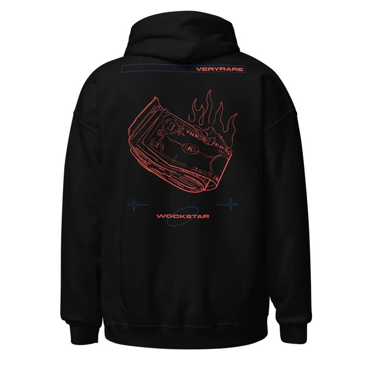VERYRARE Collection - "Burning Revenue" Embroidered Pullover Hoodie product image (1)