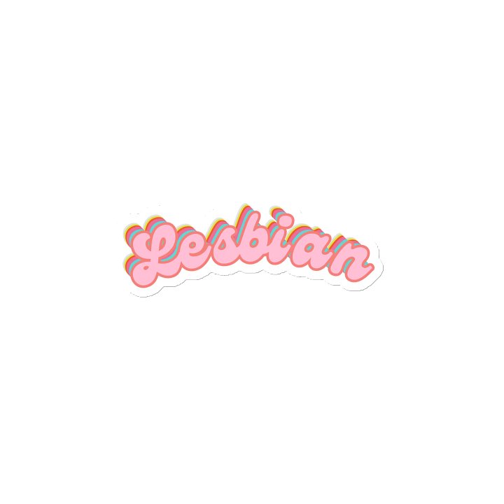 LGBTQIAP2S+ 2025, Curved Lesbian, Magnet product image (2)