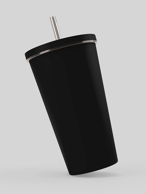 Photo showing Insulated Tumbler with a Straw