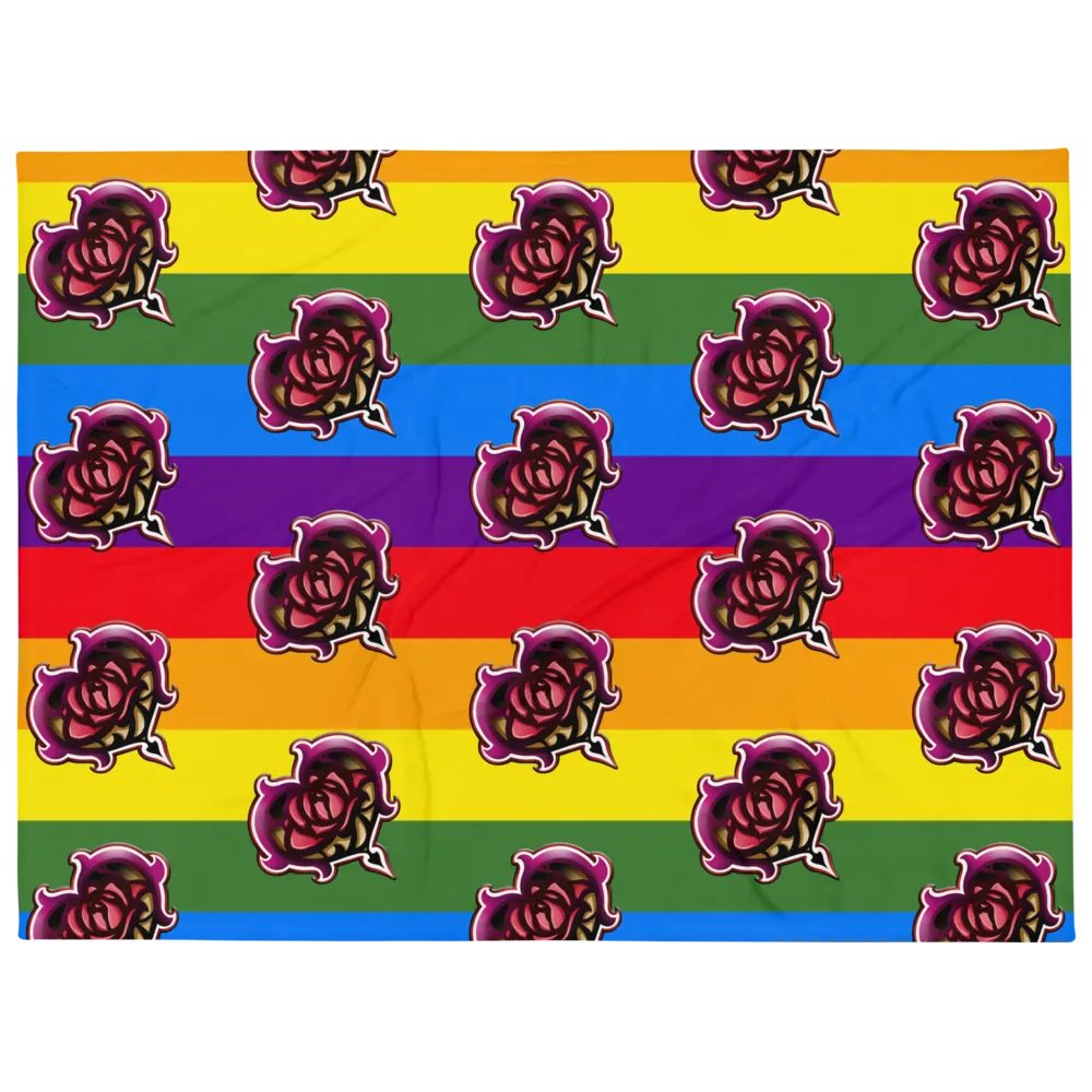 Zagarose Rainbow Throw Blanket product image (1)