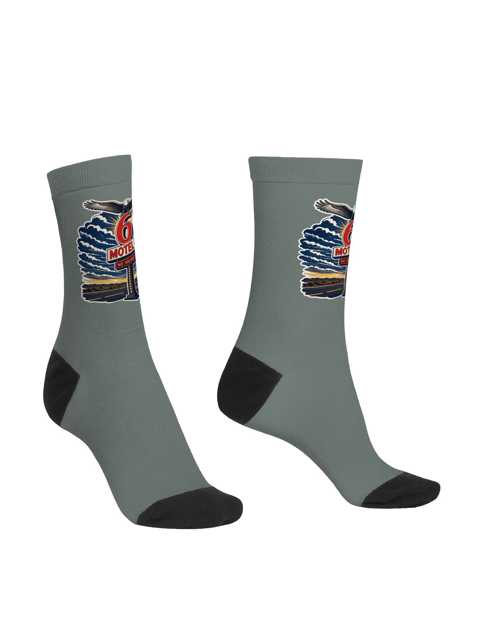 Chicago Motel 6 Winged Crew Socks product image (3)