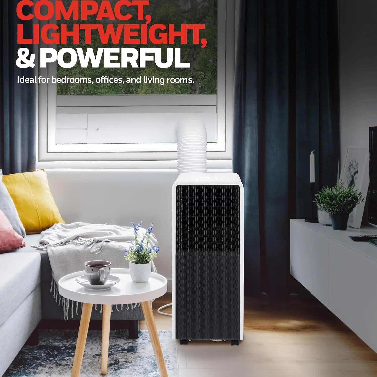 9000 BTU Portable Air Conditioner with Dehumidifier, Fan Mode & Remote Control product image (7)