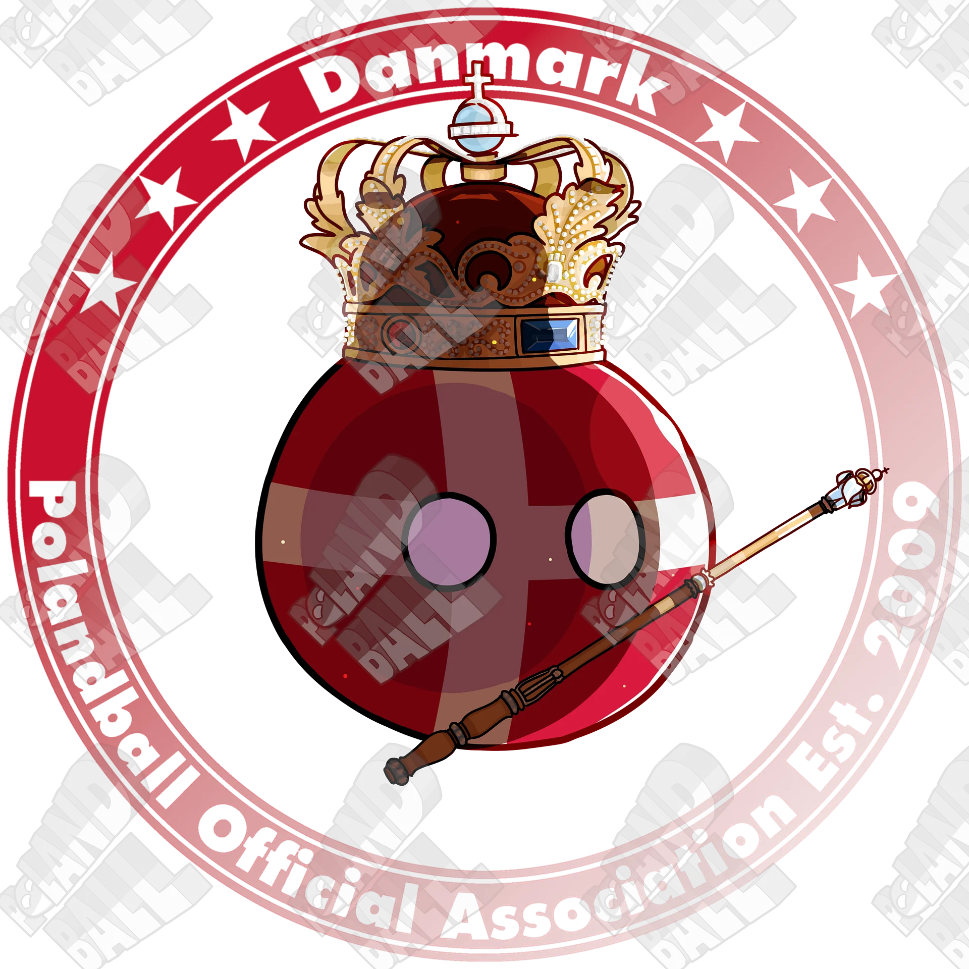 Polandball Official Association T-shirt - Denmark product image (16)