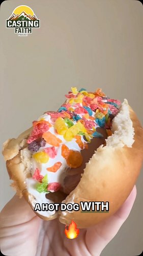 A HOT DOG covered in MARSHMALLOW FLUFF and FRUITY PEBBLES?! 🤢🌭

We actually ATE THIS.

And the reactions were NOT what we exp...