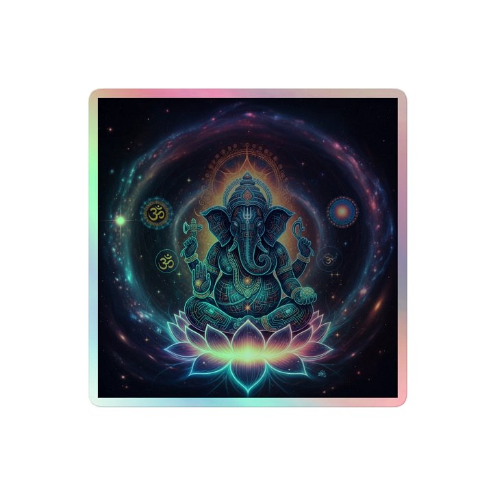 Cosmic Ganesha – Psychedelic Sacred Geometry Art product image (2)