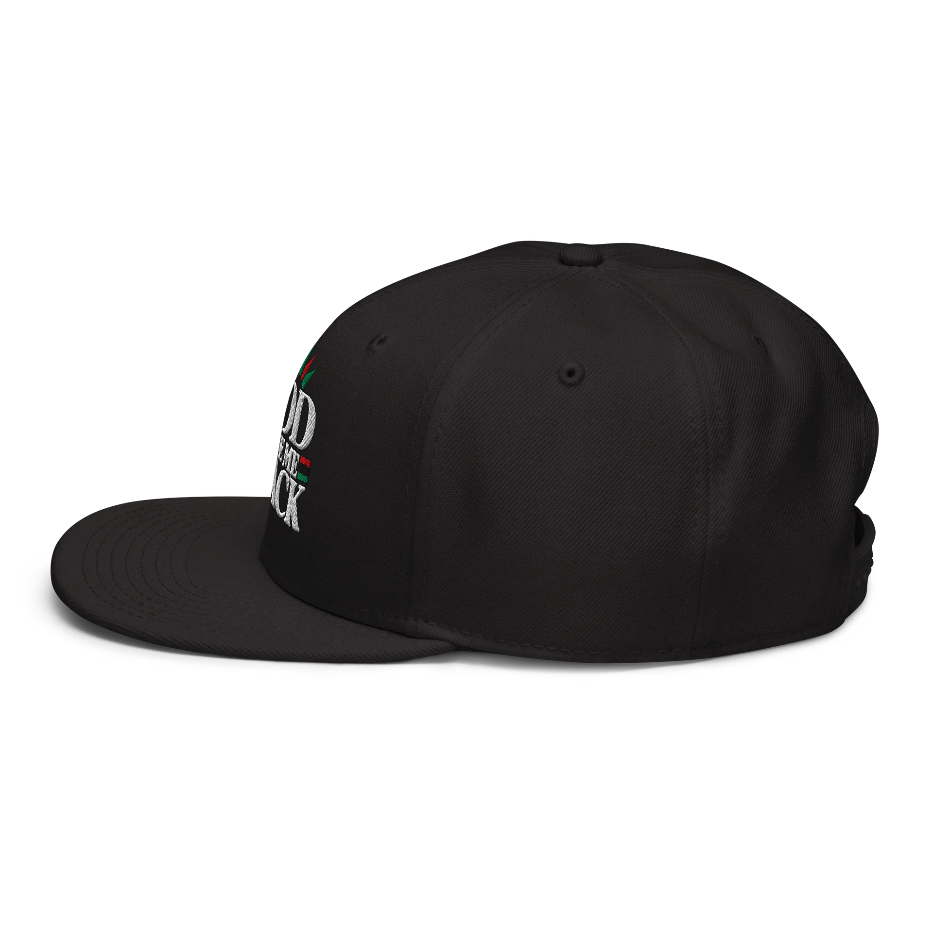 God Made Me Black Logo Hat product image (4)