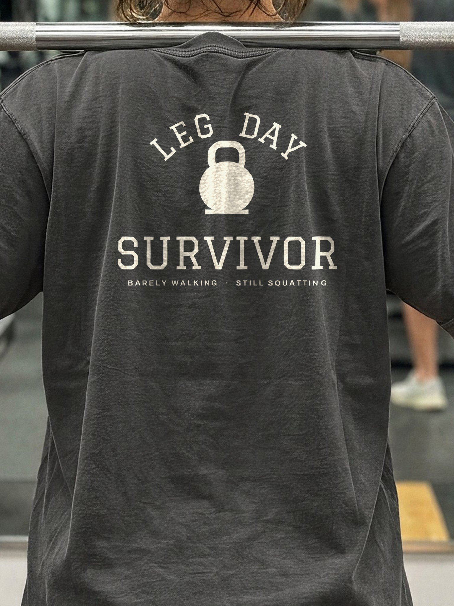 Leg Day Survivor Oversized Gym Tee | Pump Cover product image (4)