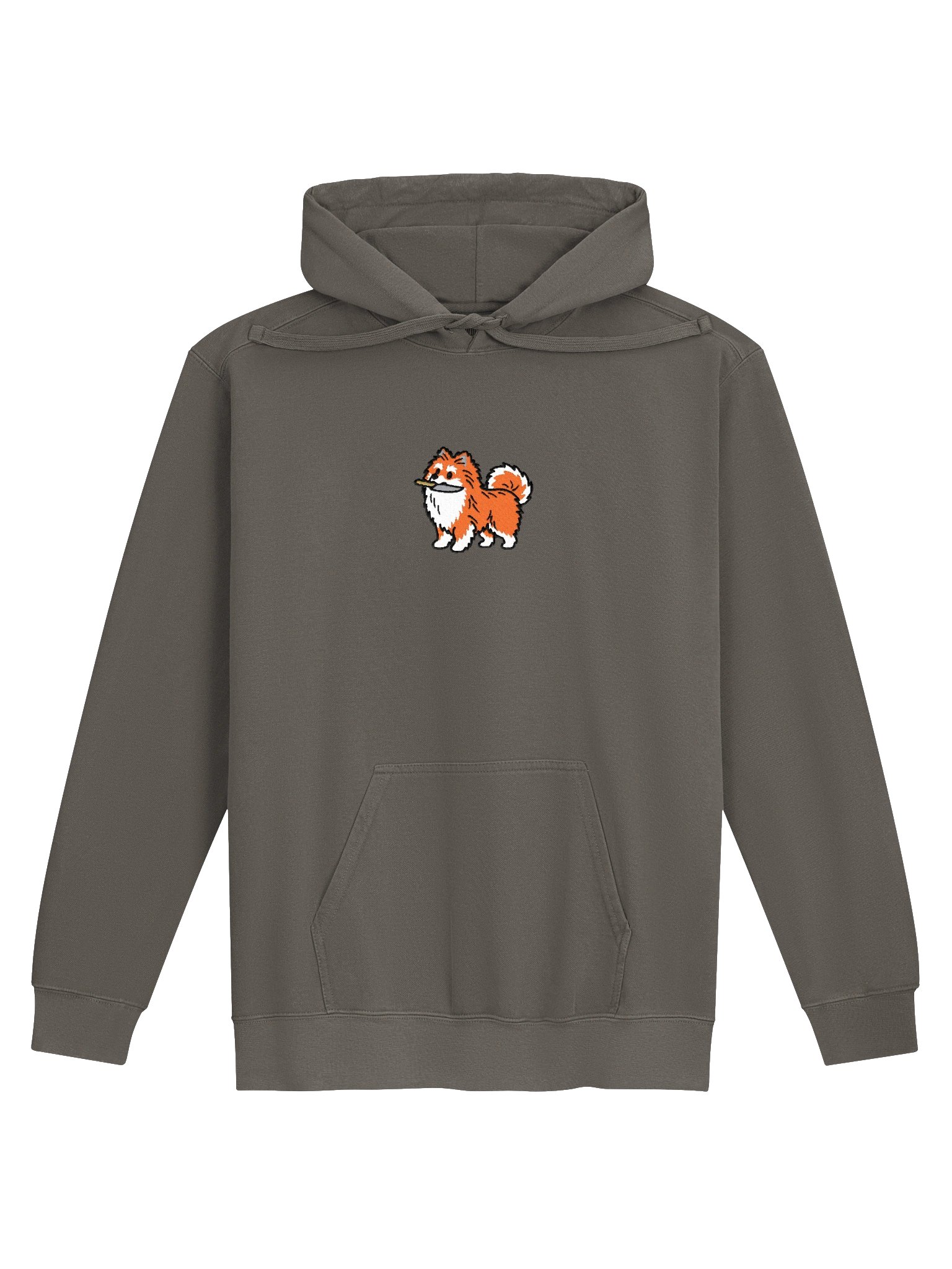 Funny Chibi-Style Pomeranian(Orange) Embroidered Premium Hoodie product image (3)