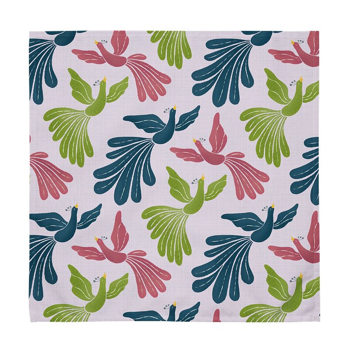 Mid-Century Modern Firebirds Cotton Napkin Set (4) product image (1)