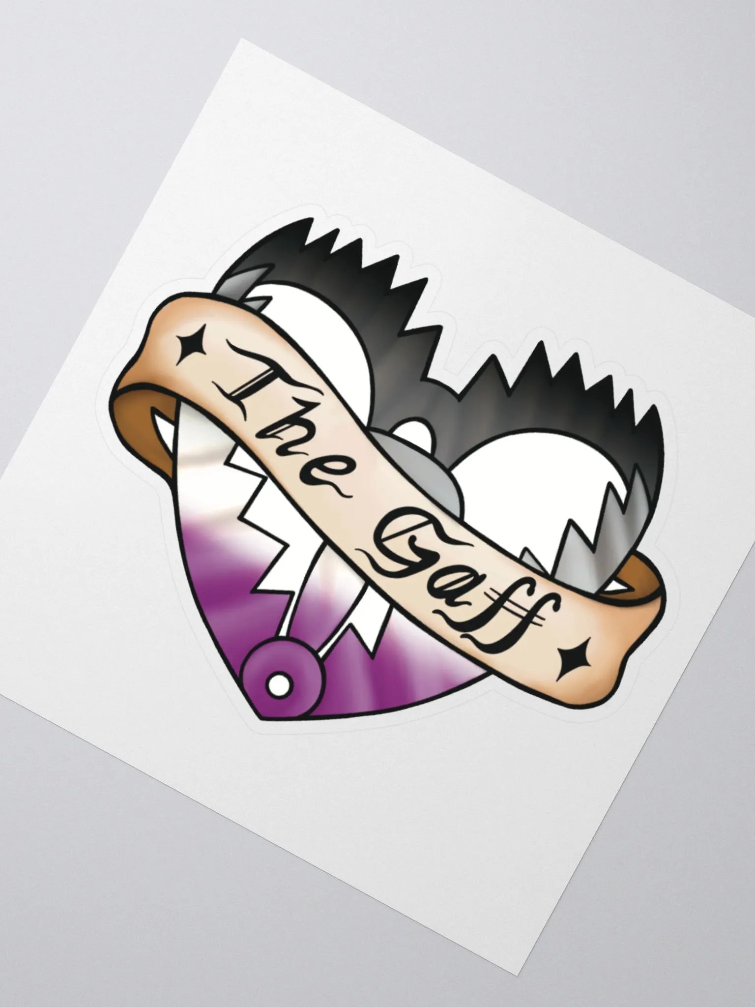 Asexual "The Gaff" Sticker product image (2)