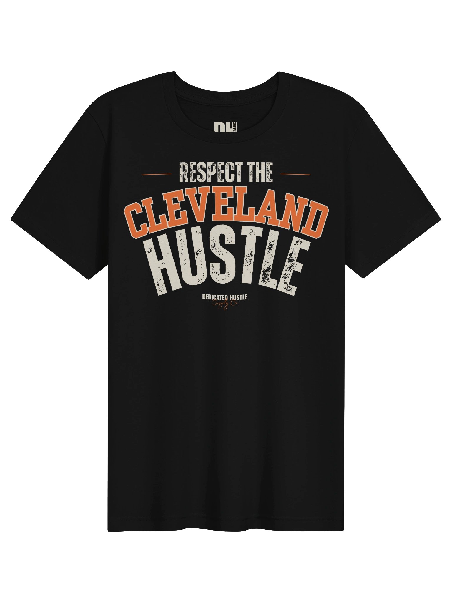 Respect the Cleveland Hustle - Varsity Edition Tee | Black product image (1)