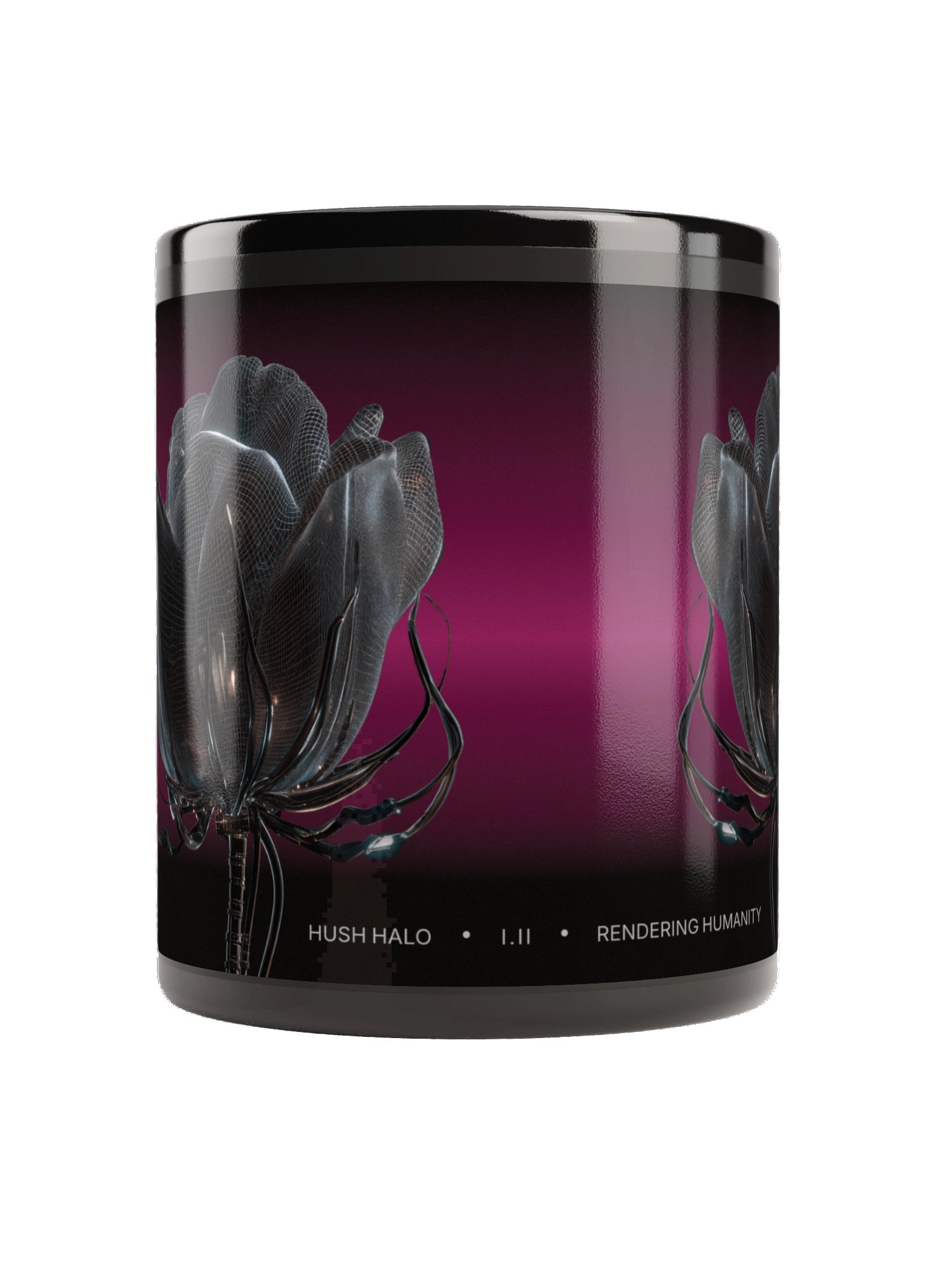 Rendering Humanity, Black Glossy Mug + Daily Poetry Experience [AUDIO] product image (3)