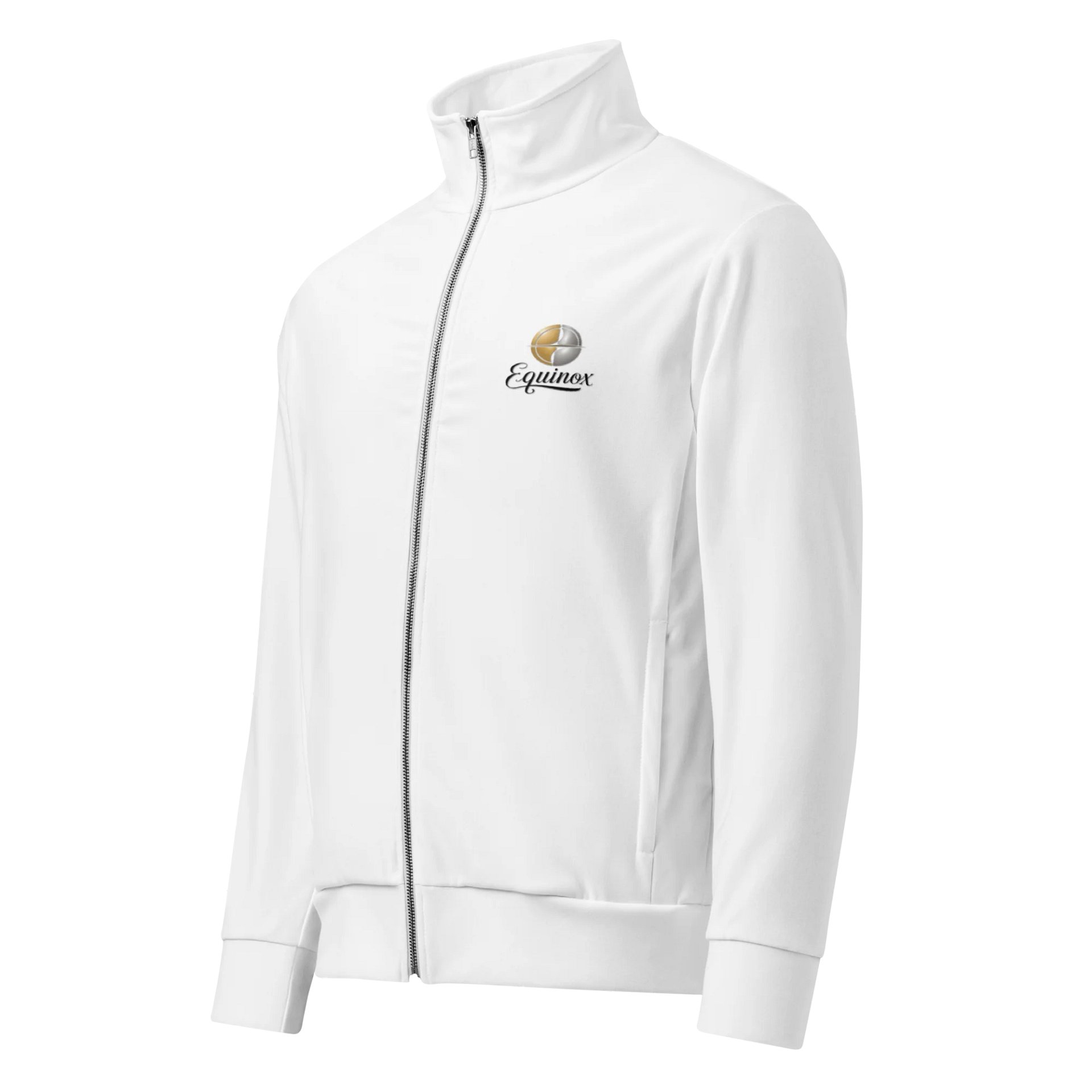 Equinox Unisex All-Over Print Recycled Track Jacket - White, Sustainable, Warm product image (1)