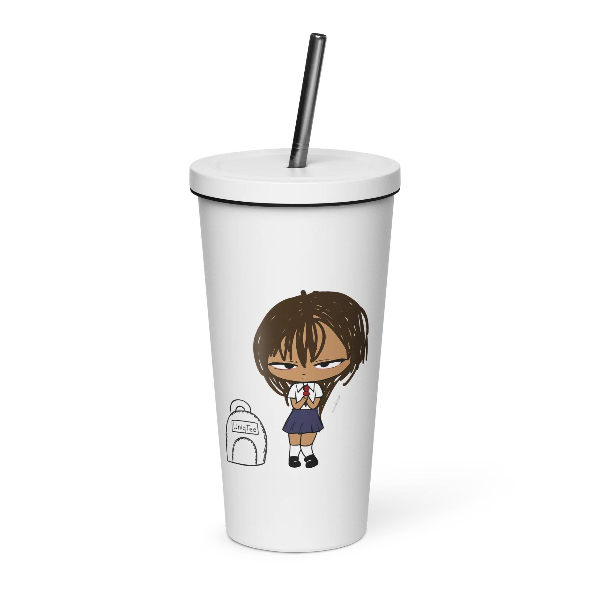 Serious Sipper Cartoon Insulated Tumbler by Artist Michelle N product image (1)