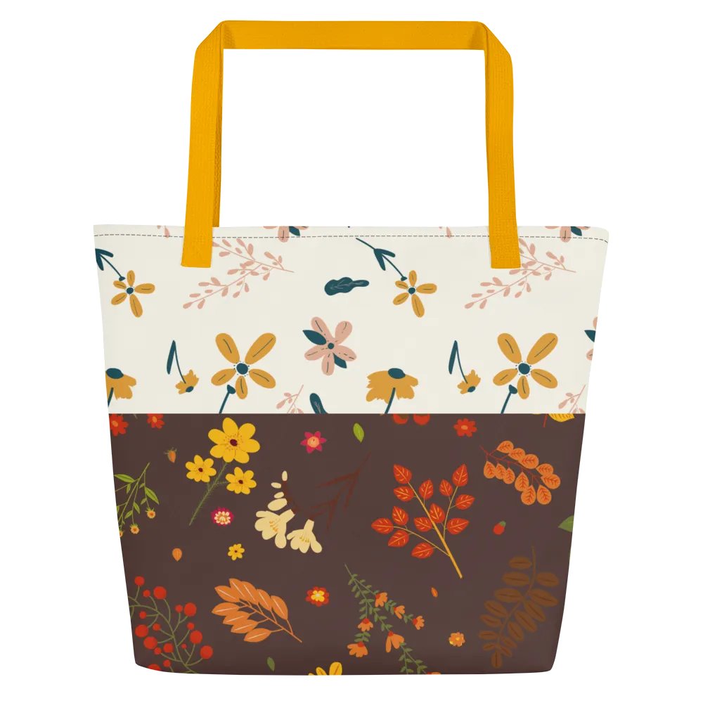 Autumn Leaf And Flower Tote Bag product image (2)