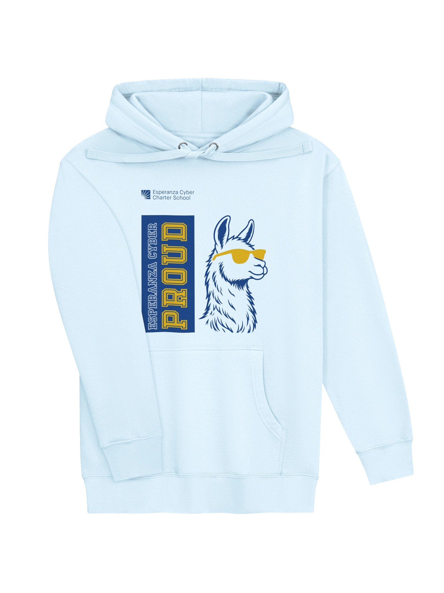 Llama Hoodie in Sky Blue product image (3)