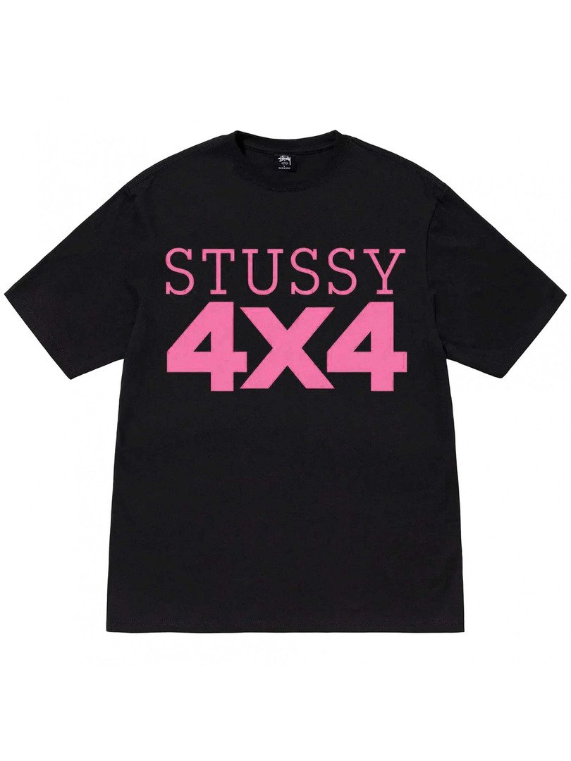 STUSSY 4X4 TEE BLACK product image (1)