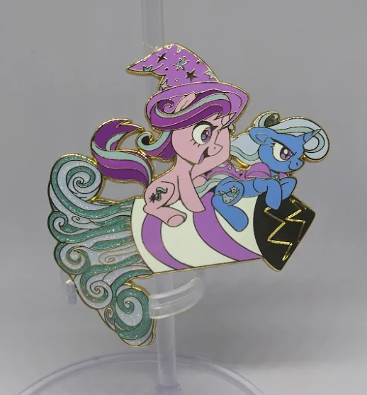 Trixie Lulamoon & Starlight Glimmer Fan series Jumbo Enamel pin | Pre-Order product image (1)