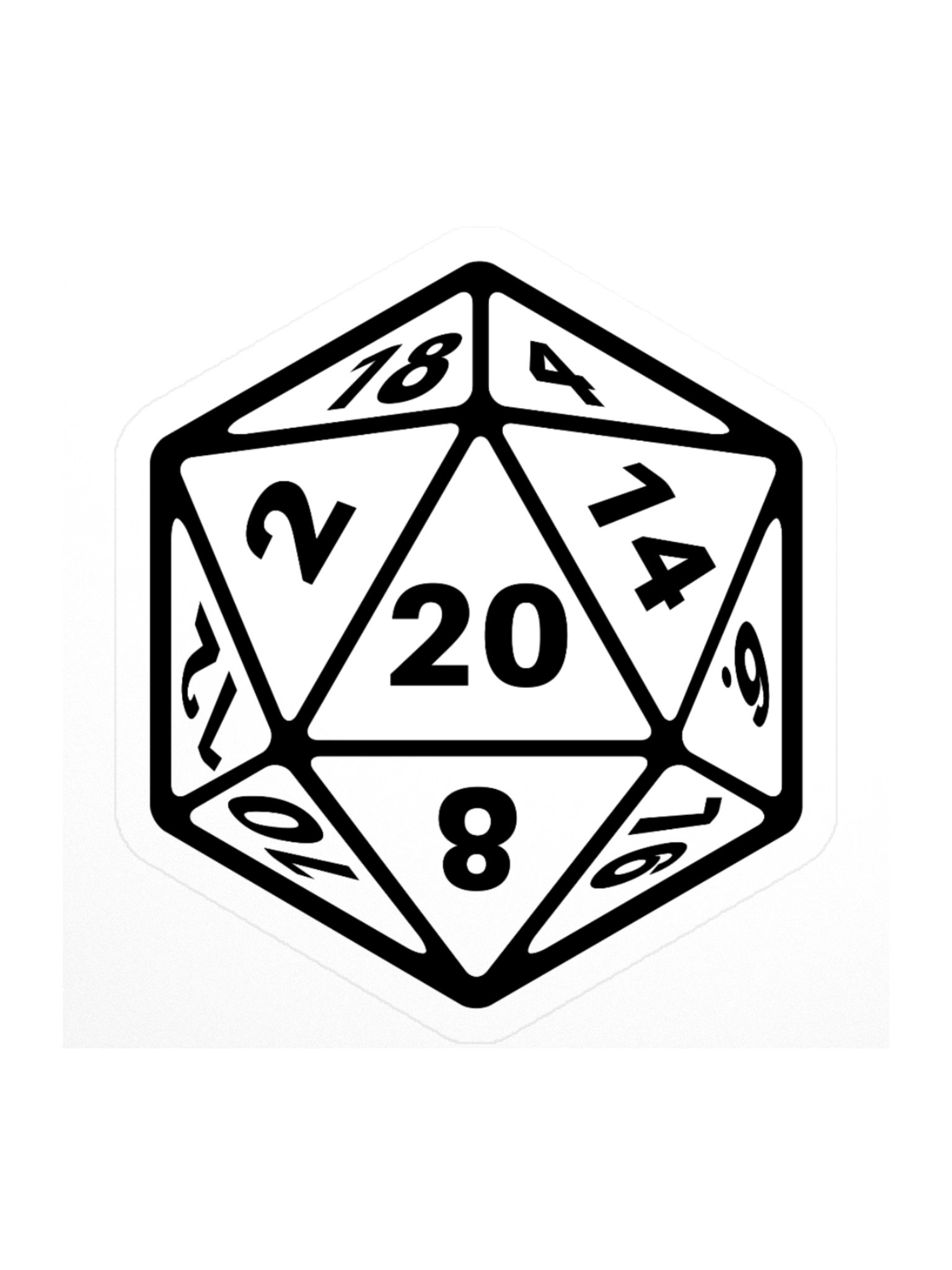 D20 Sticker - Nat 20 product image (1)