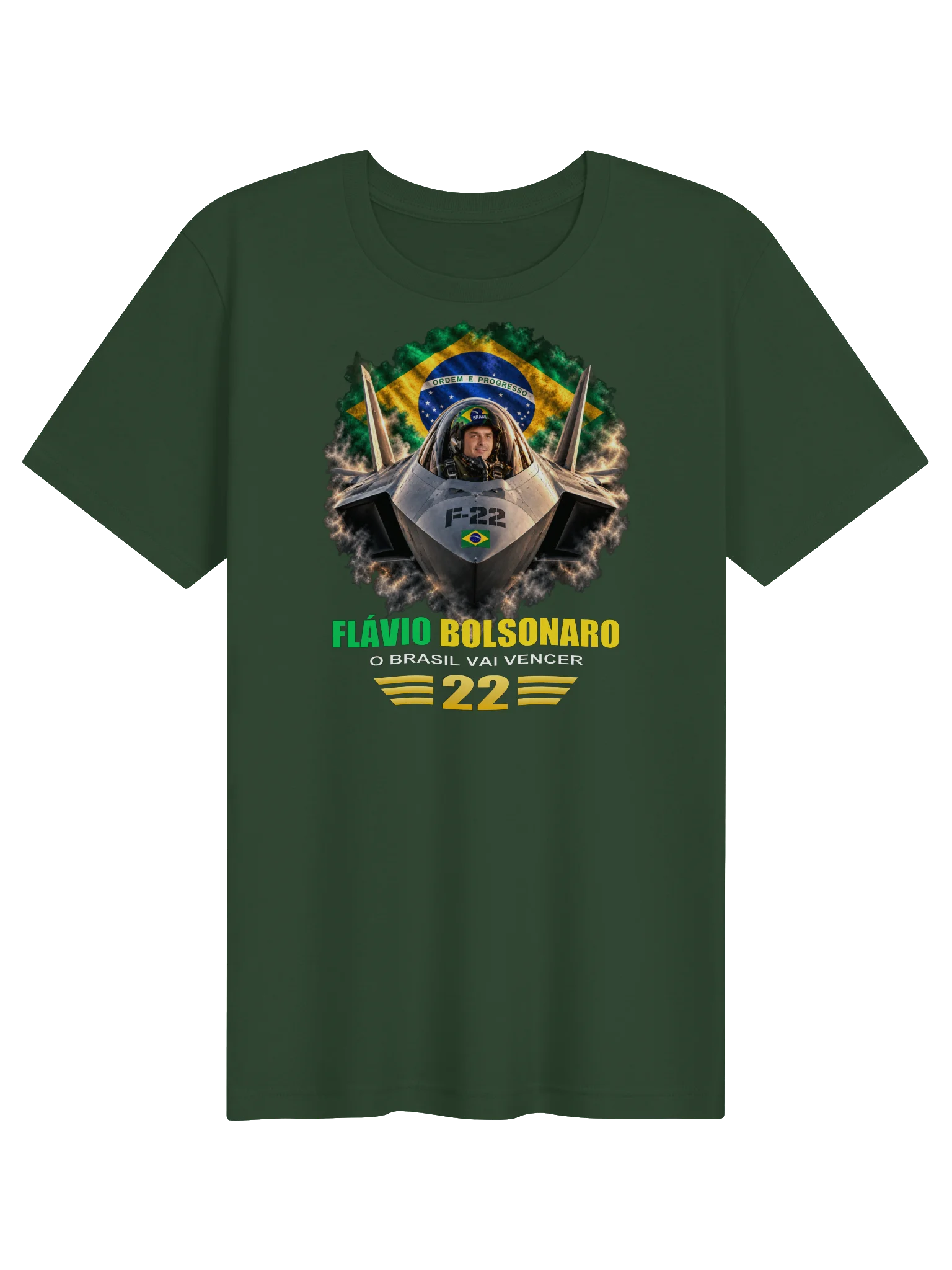 Flávio Bolsonaro F-22 Brazil T-Shirt Camiseta product image (29)