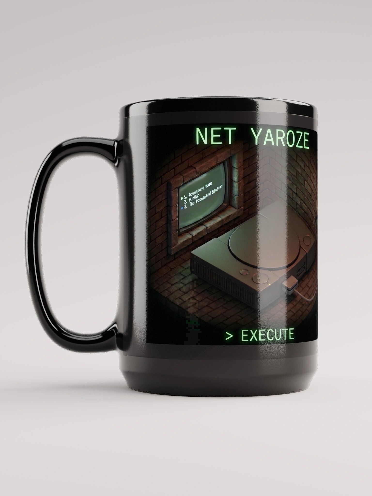 Net Yaroze Taza Negra - Accesorio Setup Gamer y Programador product image (1)