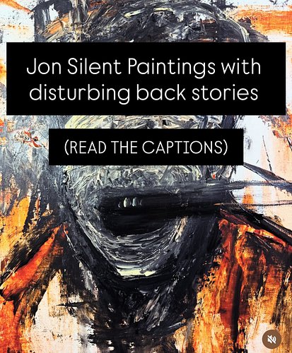 Here’s some paintings of mine with disturbing backgrounds…

1) Horse On The Waste Ground - This piece was based on something ...