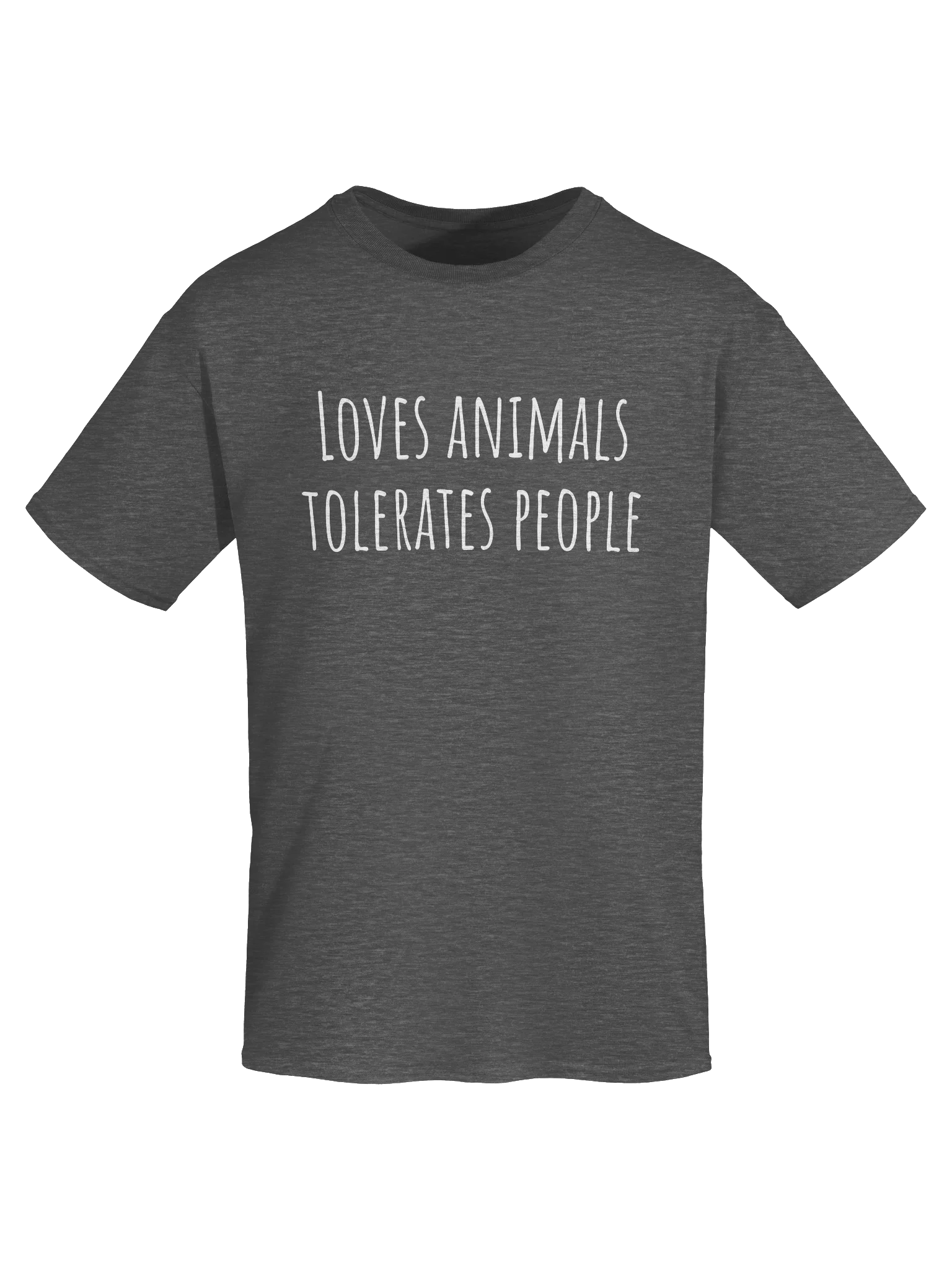 LOVES ANIMALS TOLERATES PEOPLE Unisex Shirt product image (49)