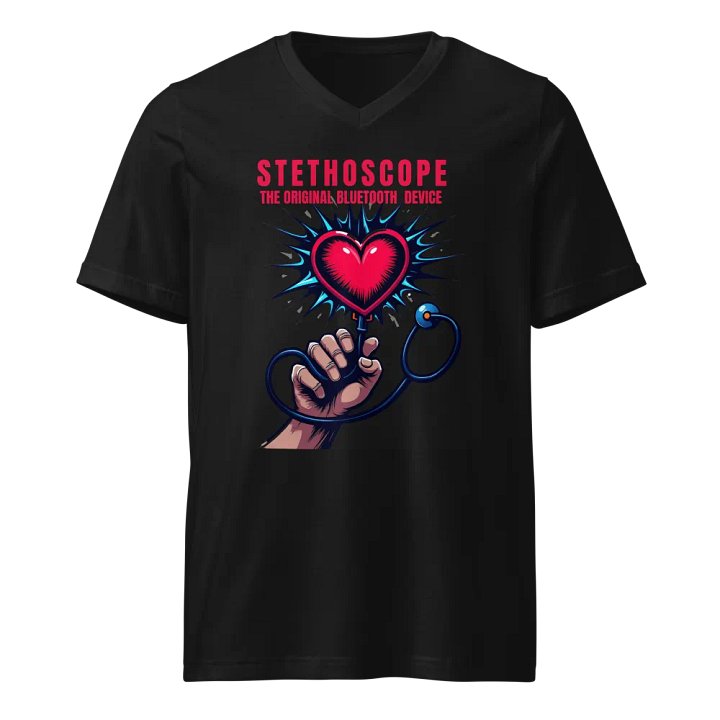 Heartbeat Stethoscope V-Neck Tee product image (1)