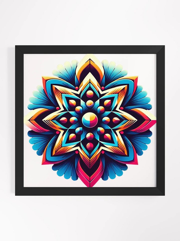 Vibrant Mandala Symmetry Poster product image (1)