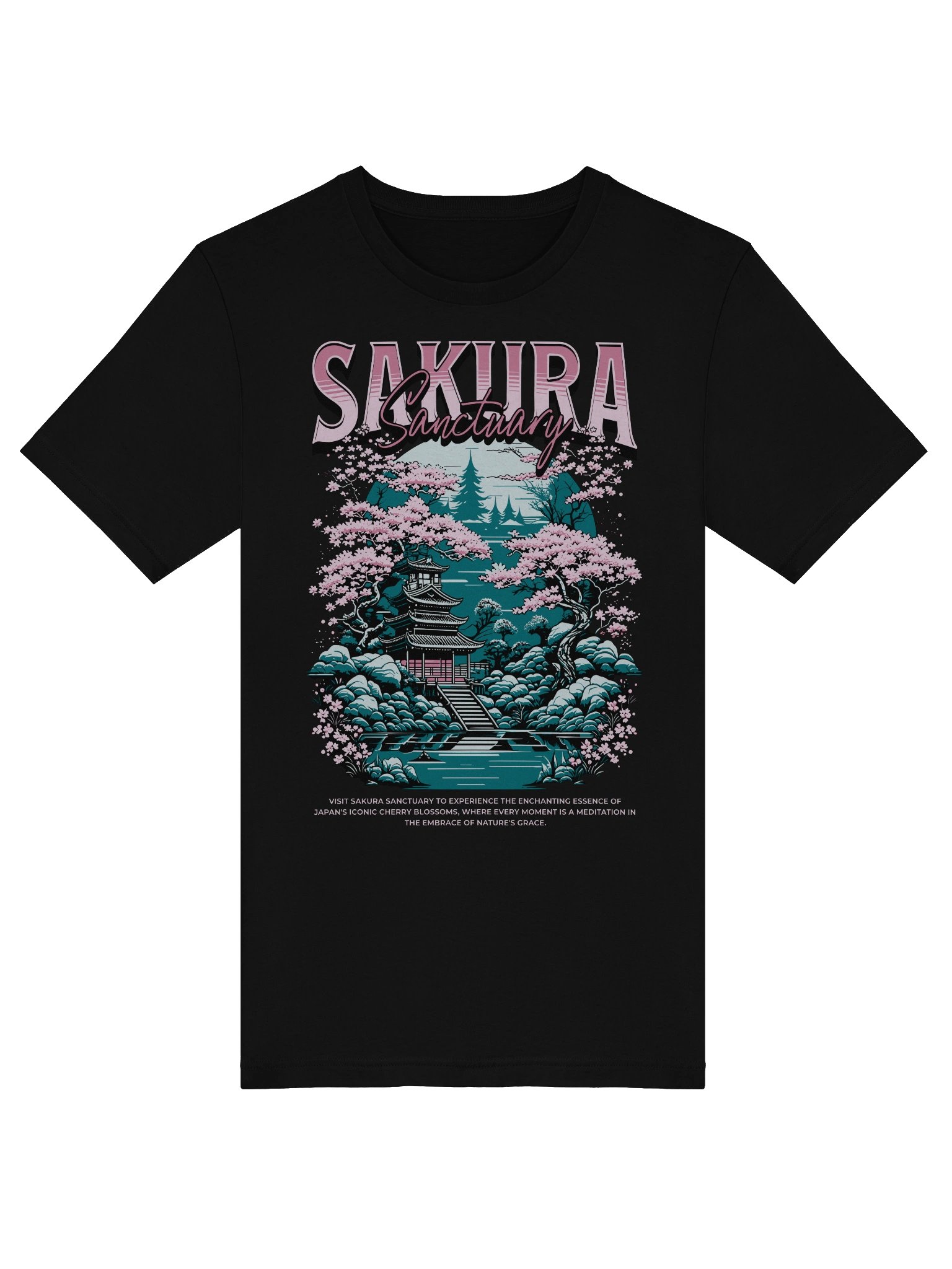 Stylish Sakura Sanctuary Serenity T-Shirt for Nature Lovers product image (5)
