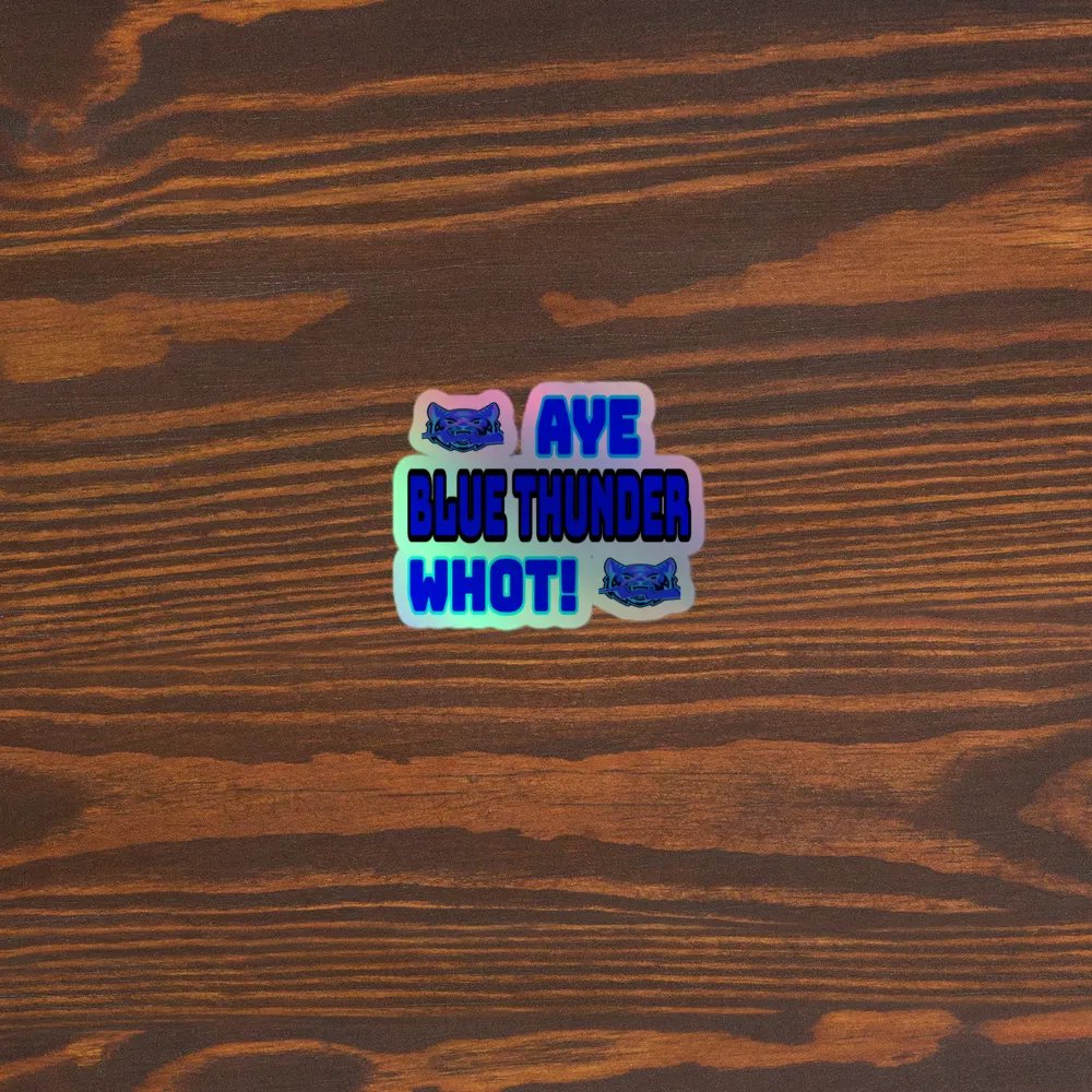 Blue Thunder Holographic Sticker Set product image (5)