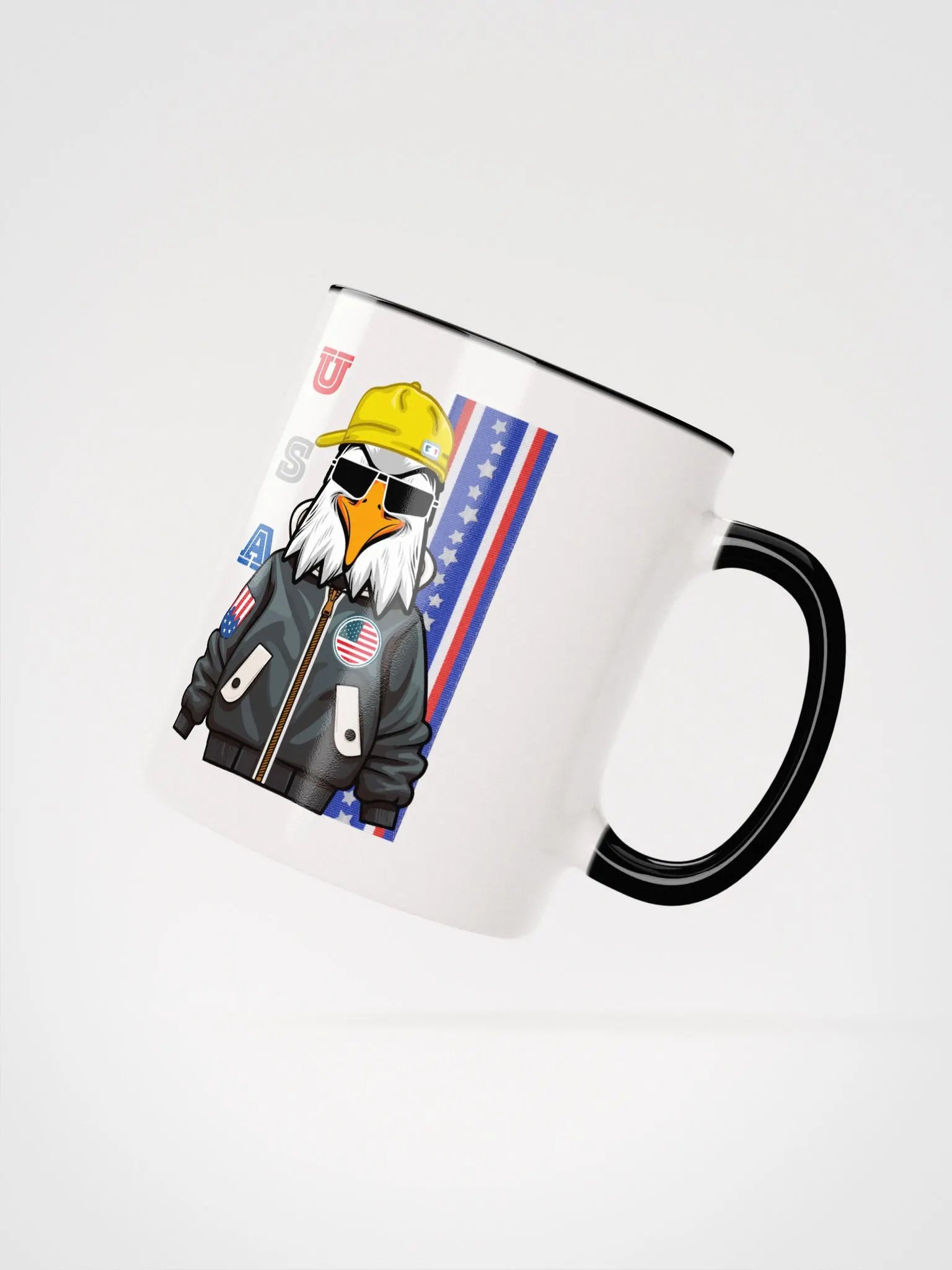 Patriotic Eagle with Stars & Stripes Ceramic Mug product image (18)