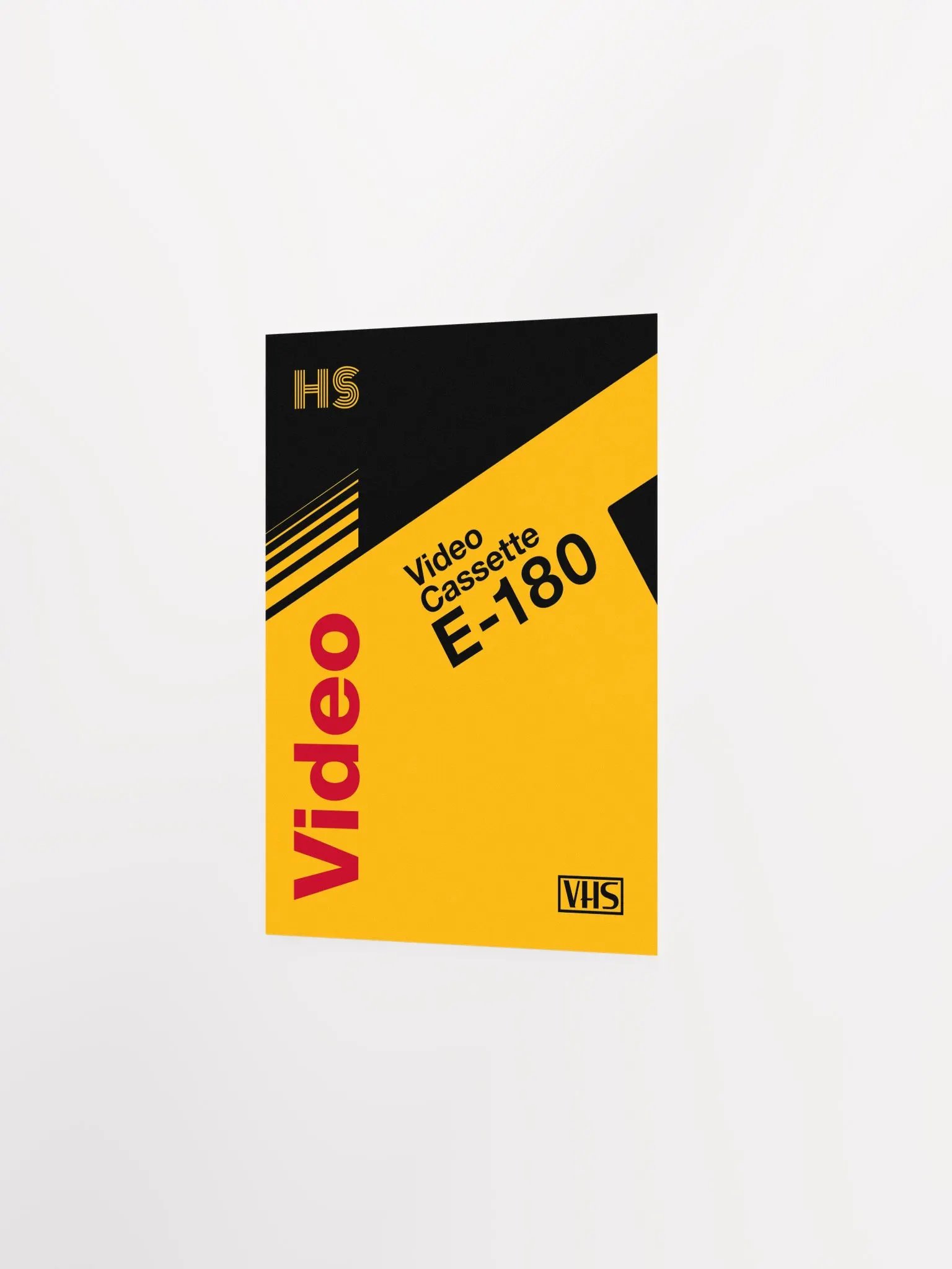 VHS cassette case E-180 [retrowave/vaporwave] — retrowave poster, aesthetic print, retrowave art, 80s wall decor product image (8)
