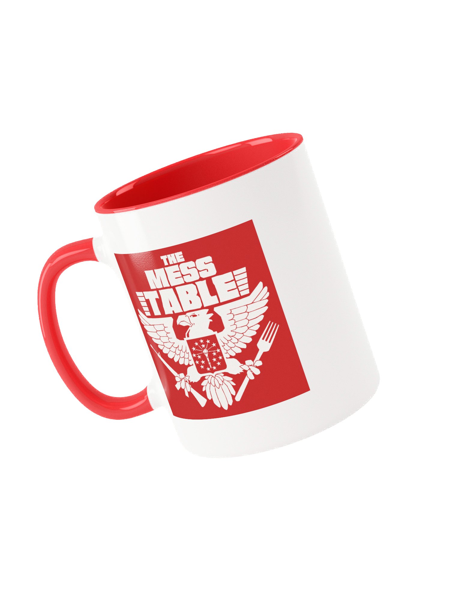 White/Red Mug with Red TMT Logo product image (1)