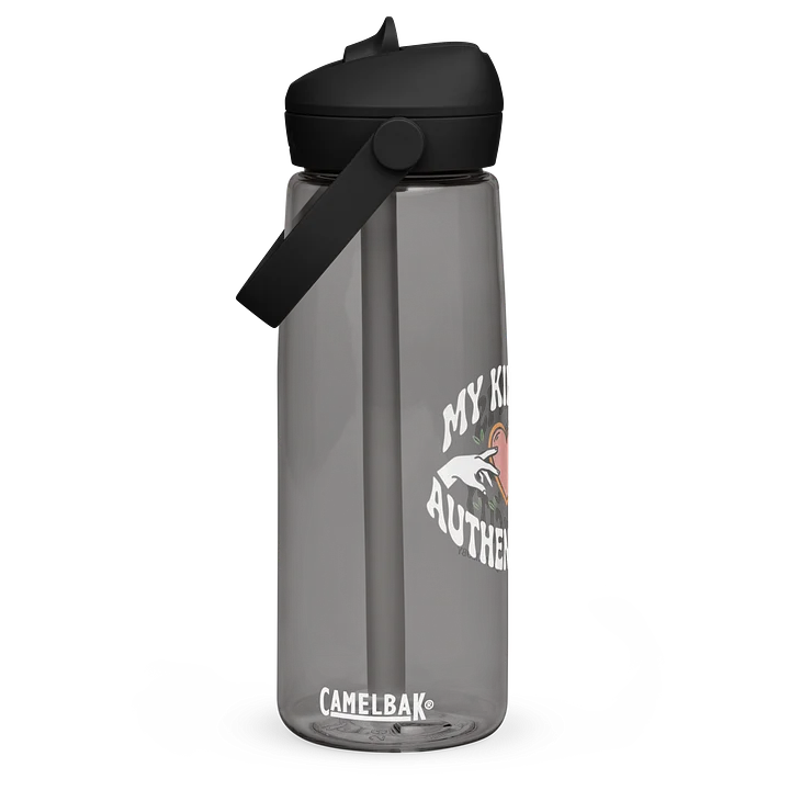 “My Kink Is Authenticity” Charcoal Flip Straw Water Bottle product image (1)
