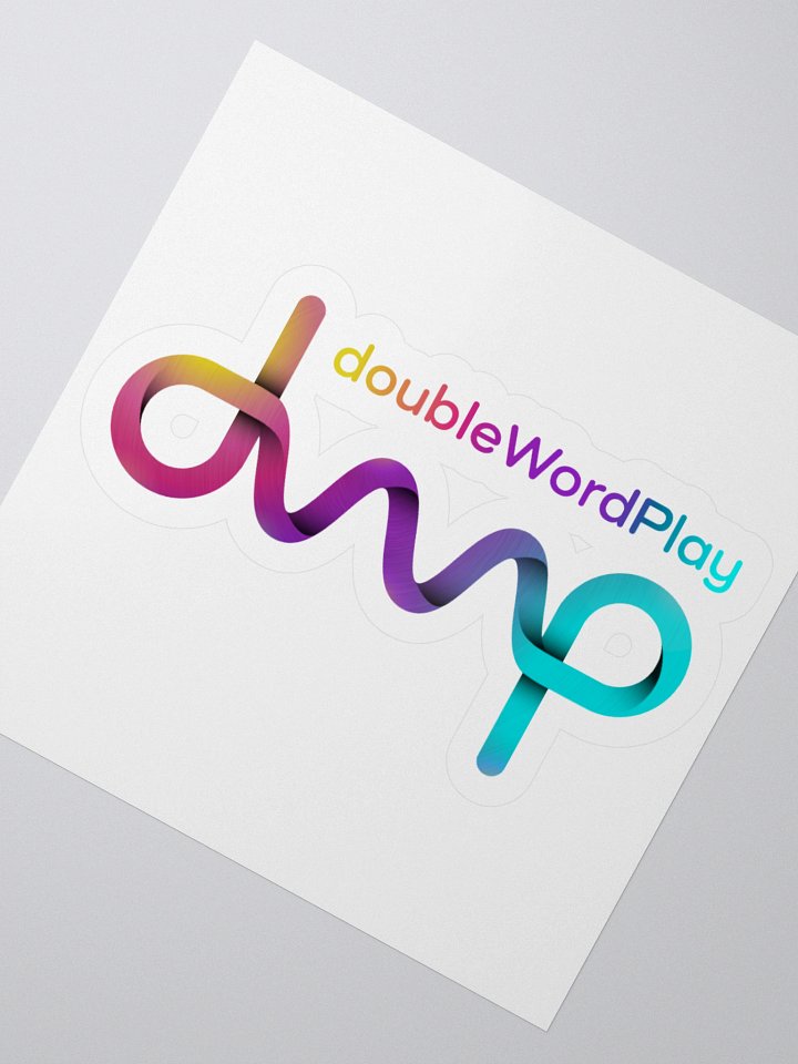 doubleWordPlay Logo Sticker product image (5)