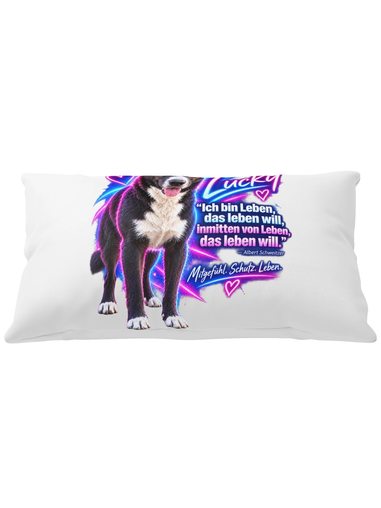 Lucky – Mitgefühl. Schutz. Leben. Kissen product image (11)