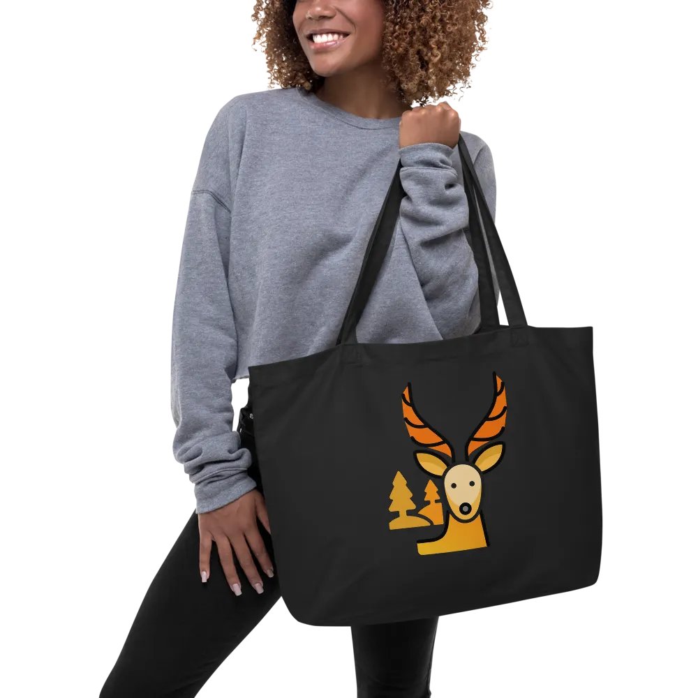 Vadideki Geyik Wilderness Stag Organic Tote product image (5)