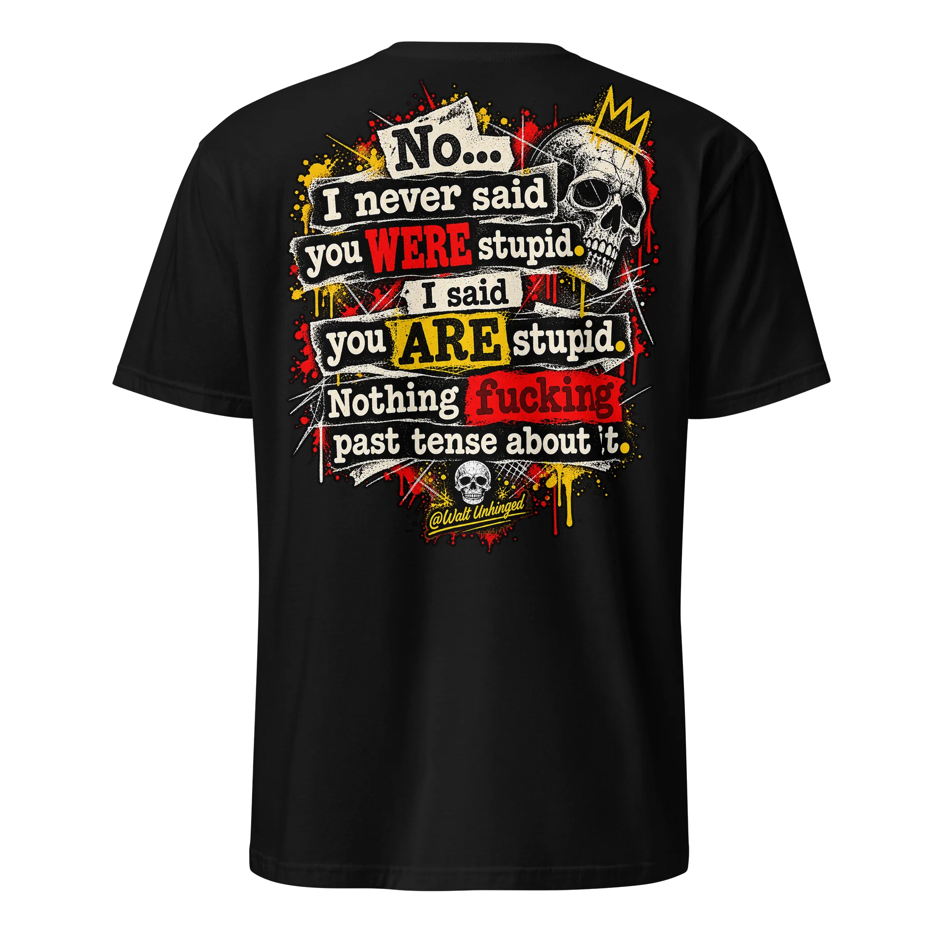 QC-No Past Tense Skull Meme Tee product image (1)