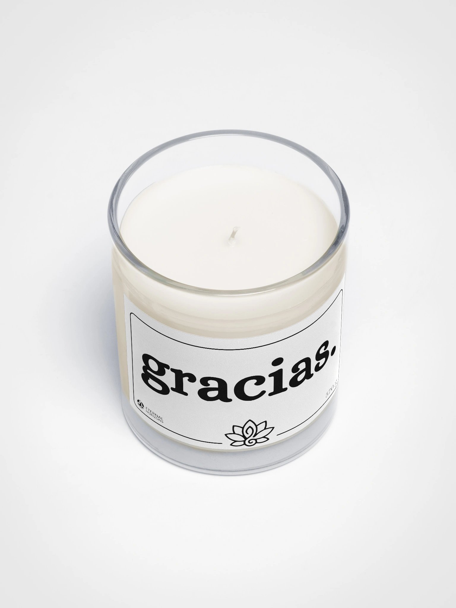 Vela de cera de soja "gracias." product image (3)