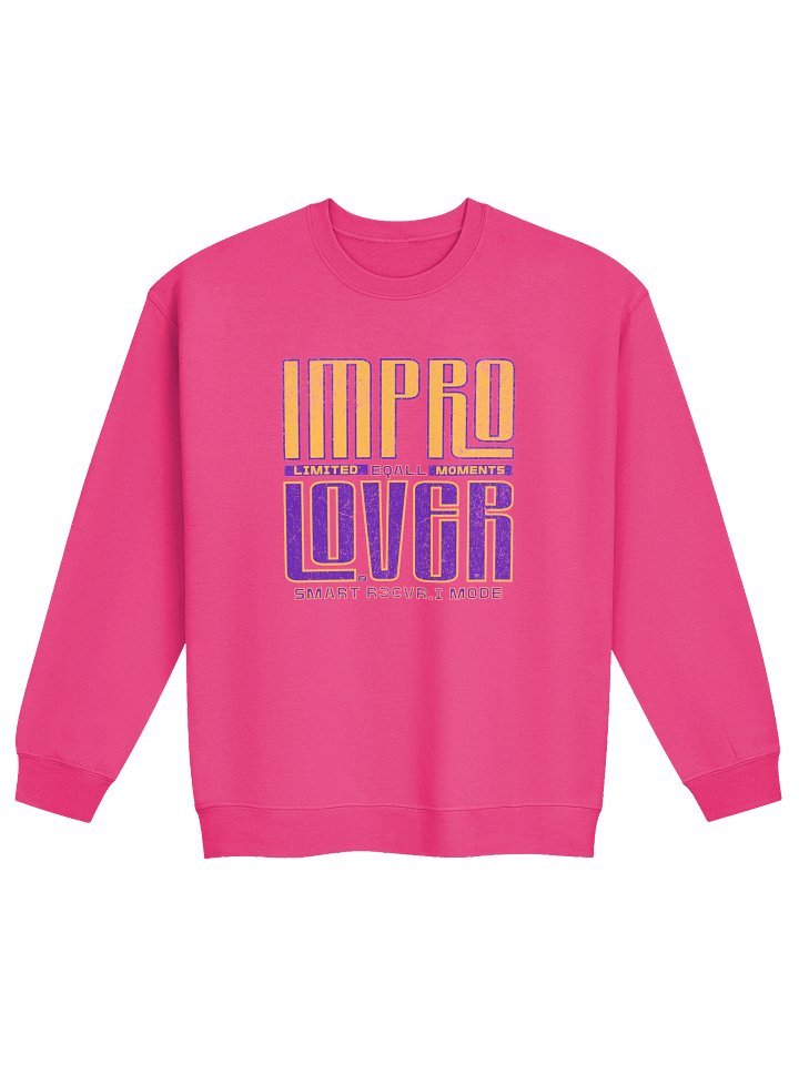 IMPRO Lover Crewneck Sweatshirt_R3CVR.i mode by EQALL® Essentials_Yellow Purple product image (1)