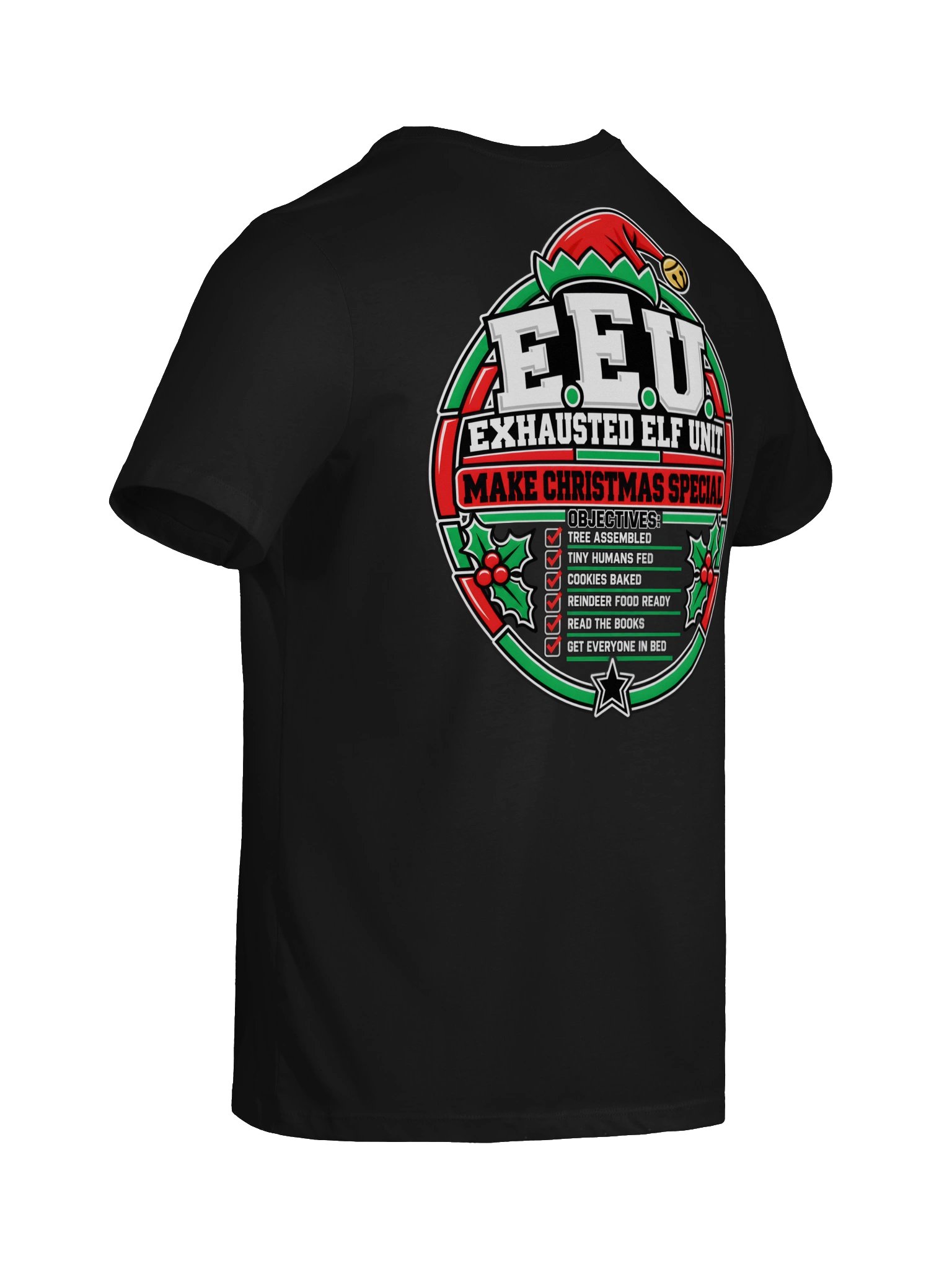 Exhausted Elf Unit Women's Relaxed-Fit Tee | Black product image (10)