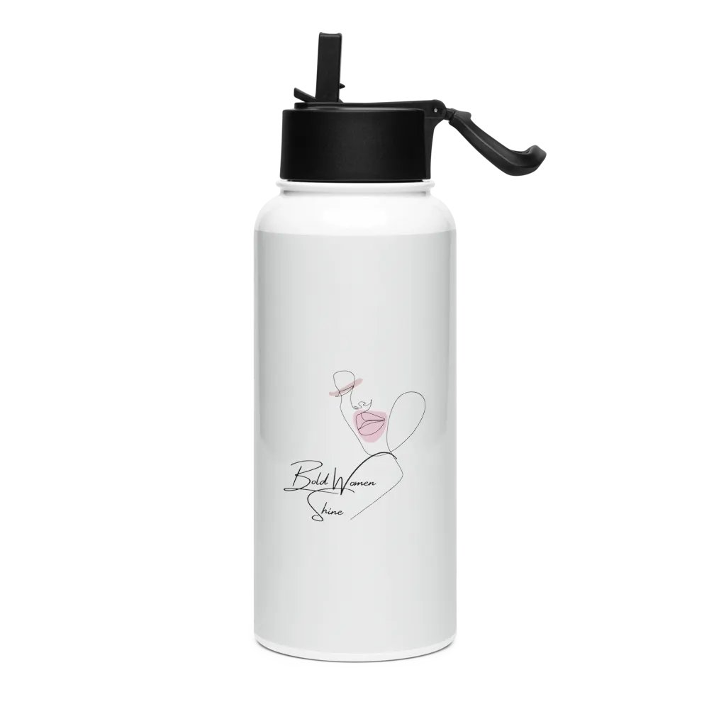 Stainless Steel Water Bottle with a Straw Lid SWFB0141 product image (1)