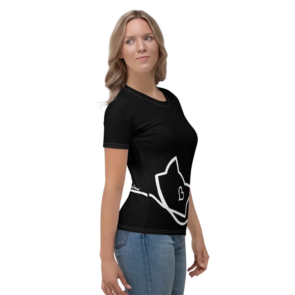 Mellow Ribbon - Women's T-shirt (Black+White) product image (1)