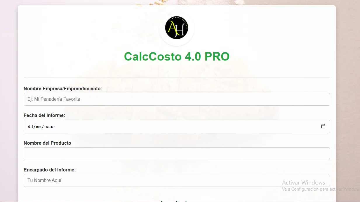 Aplicación para calcular tus costos de producción CalcCostos 4.0 PRO product image (2)