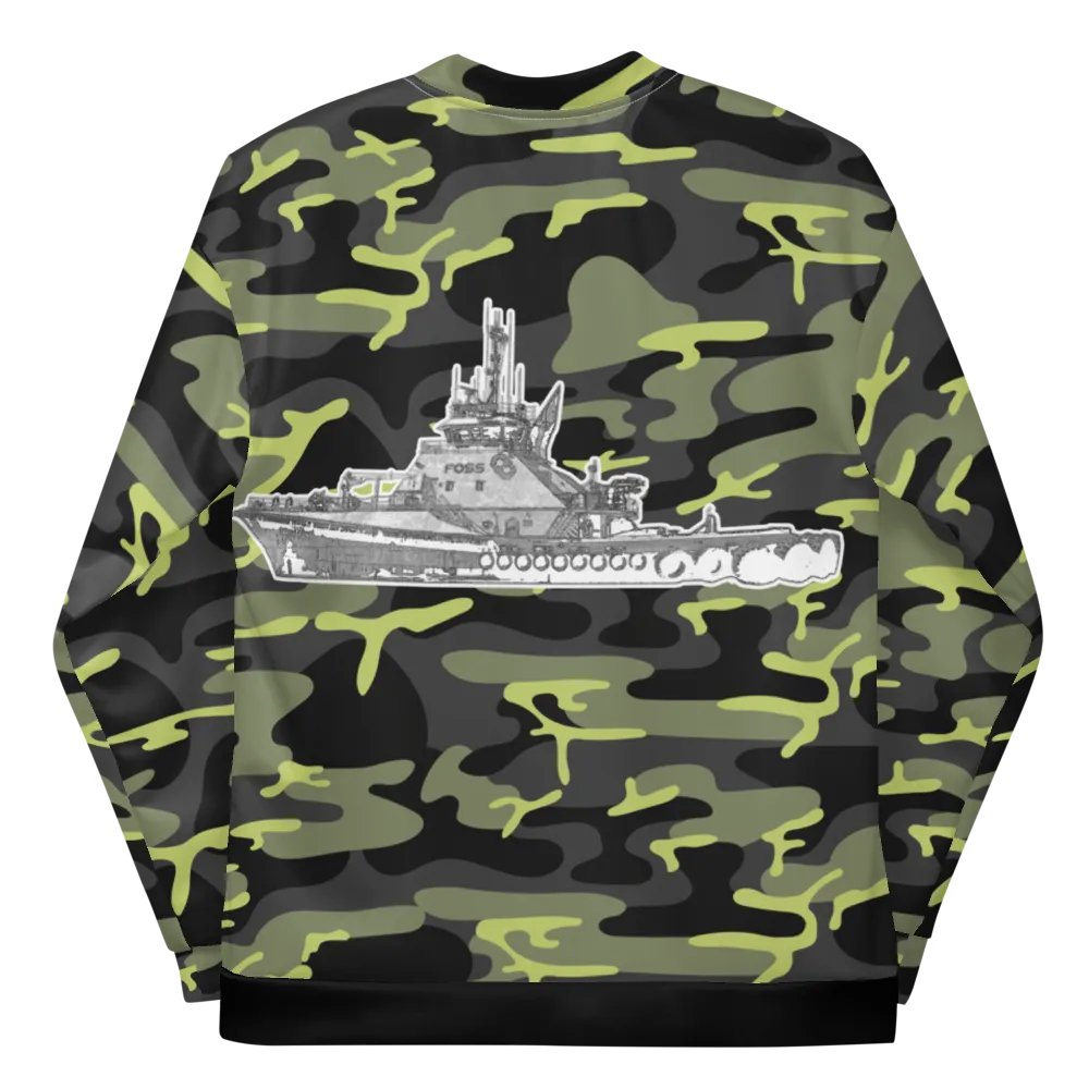 Copy of Twin Anchor Titan tug Green Camouflage Bomber Jacket product image (11)