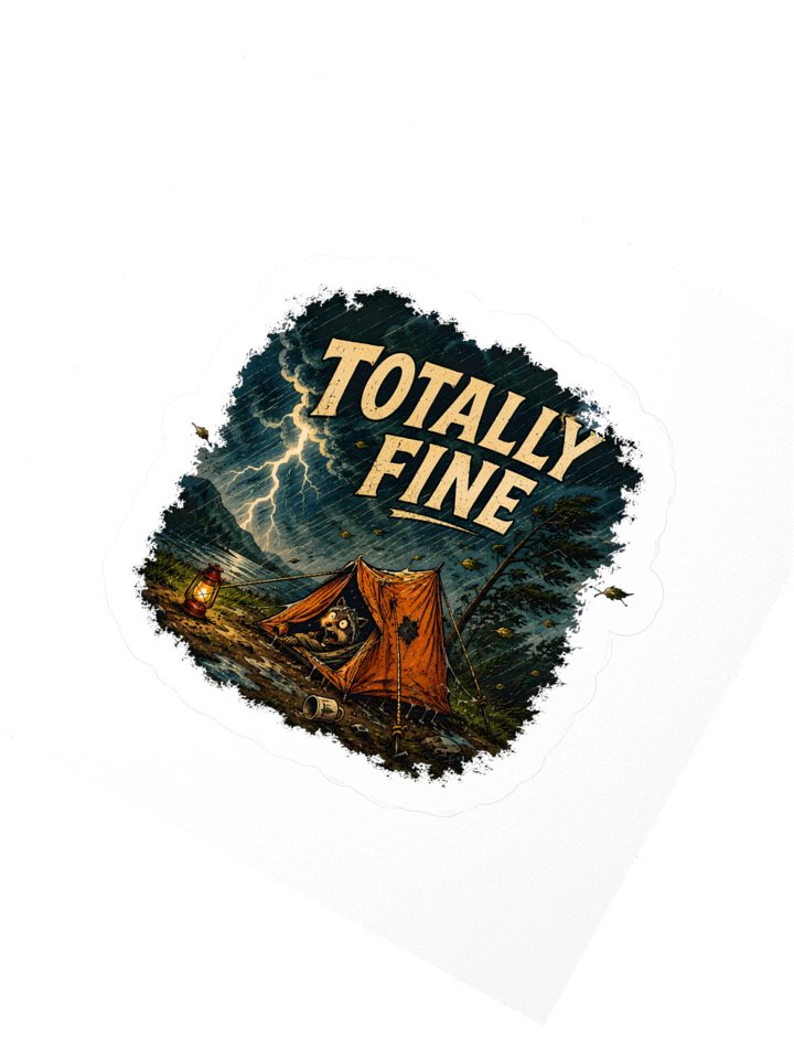 Totally Fine Sticker product image (2)