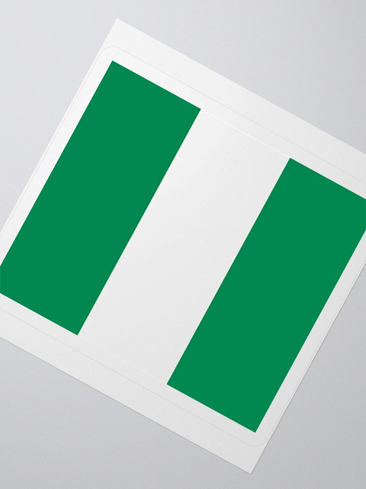 Exclusive Nigerian Flag Kiss-Cut Stickers - High-Quality Vinyl, Multiple Sizes product image (6)
